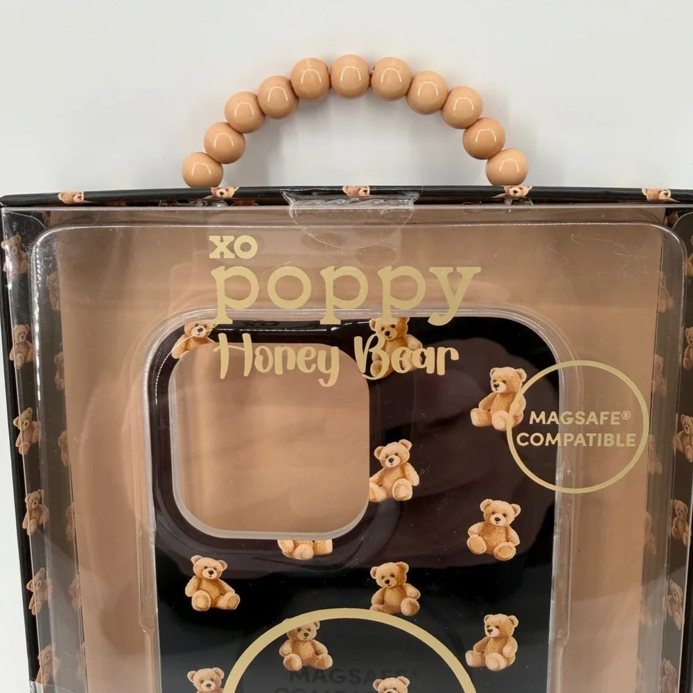 XO Poppy Honey Bear iPhone 16 Pro Max MagSafe Phone Case New